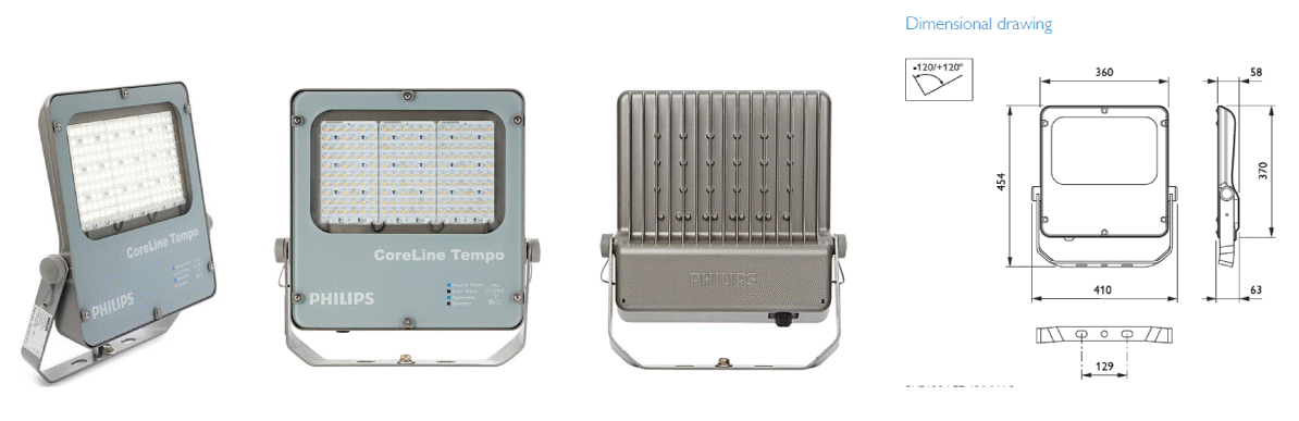 Led reflektor CoreLine Tempo Philips
